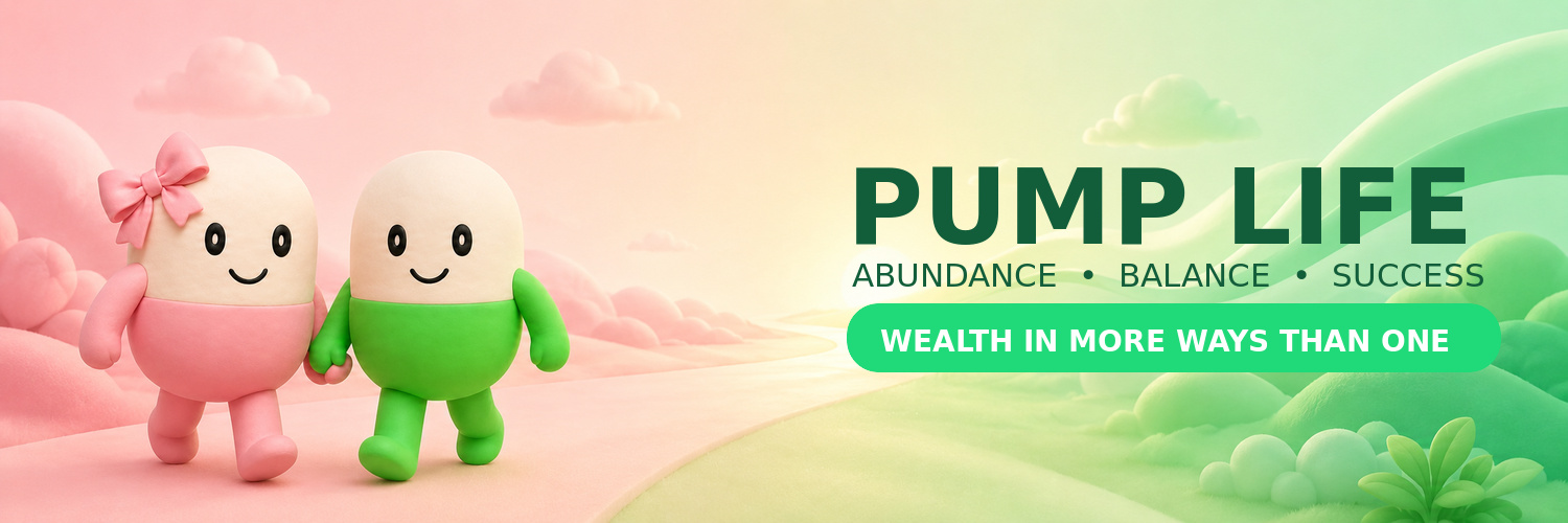 Pump Life — abundance, balance, success. Wealth in more ways than one.